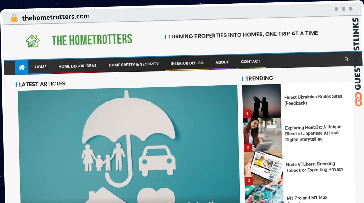 Publish Guest Post on thehometrotters.com