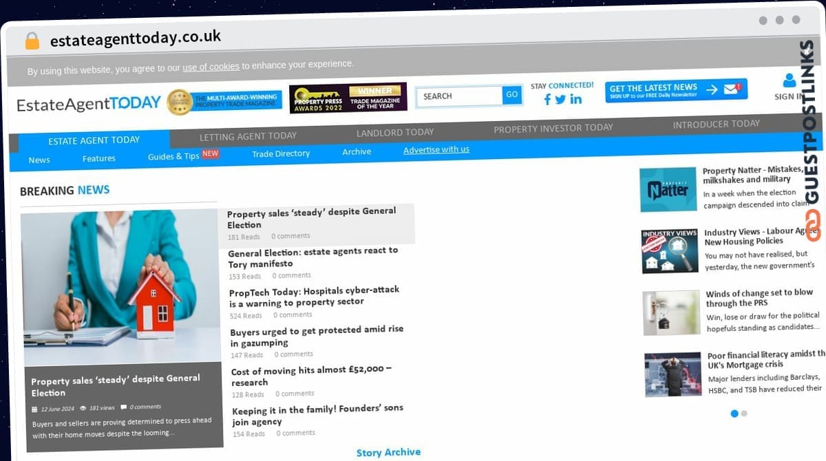 Publish Guest Post on estateagenttoday.co.uk