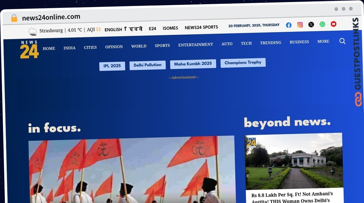 Publish Guest Post on news24online.com