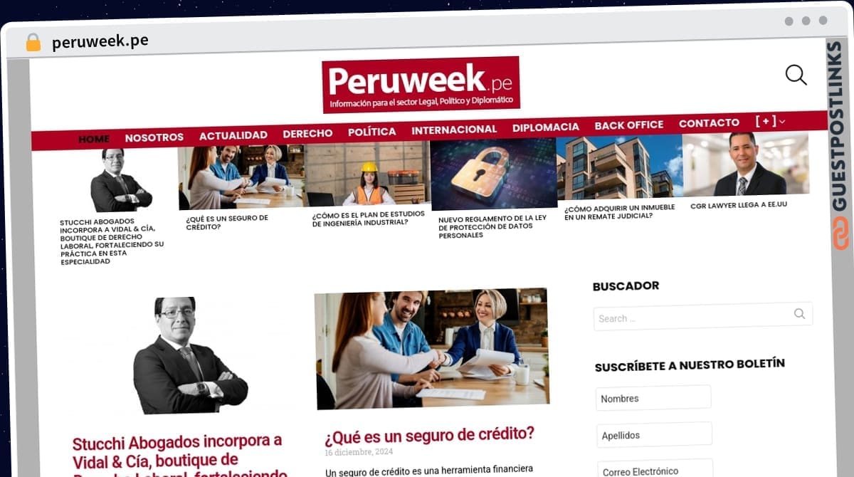 Publish Guest Post on peruweek.pe
