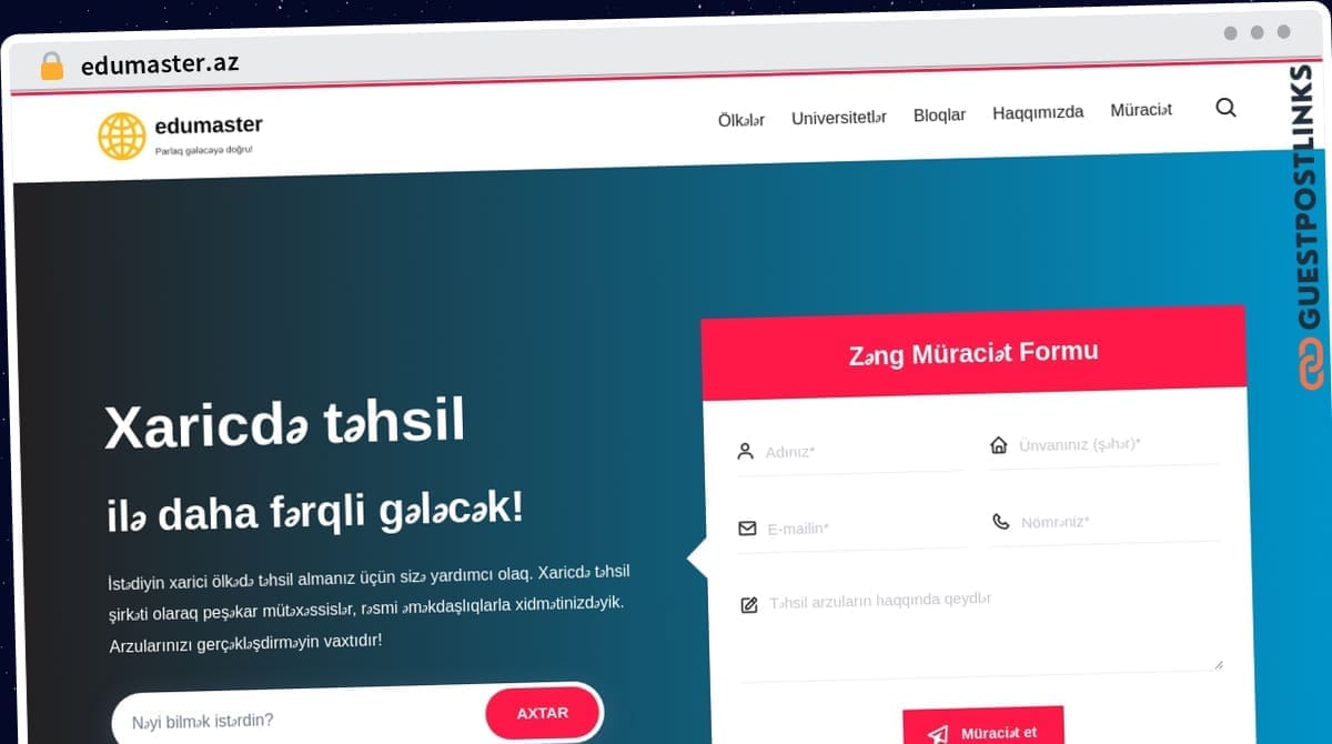 Publish Guest Post on edumaster.az