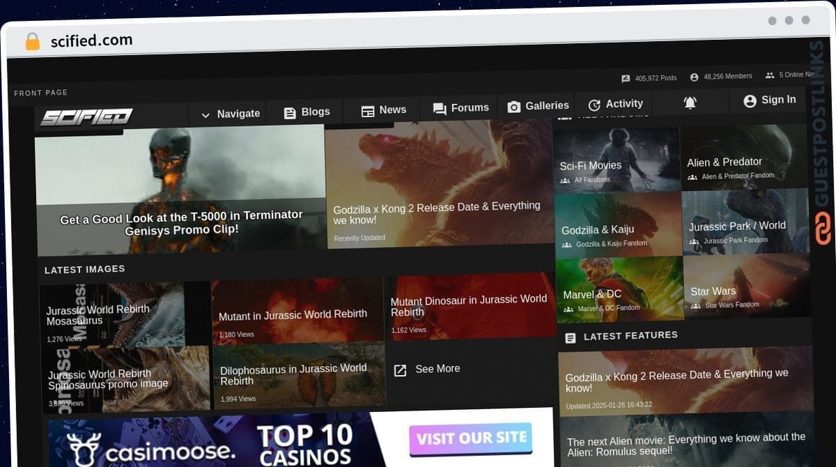 Publish Guest Post on scified.com