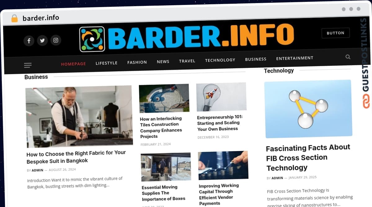 Publish Guest Post on barder.info