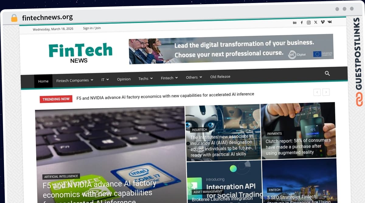 Publish Guest Post on fintechnews.org