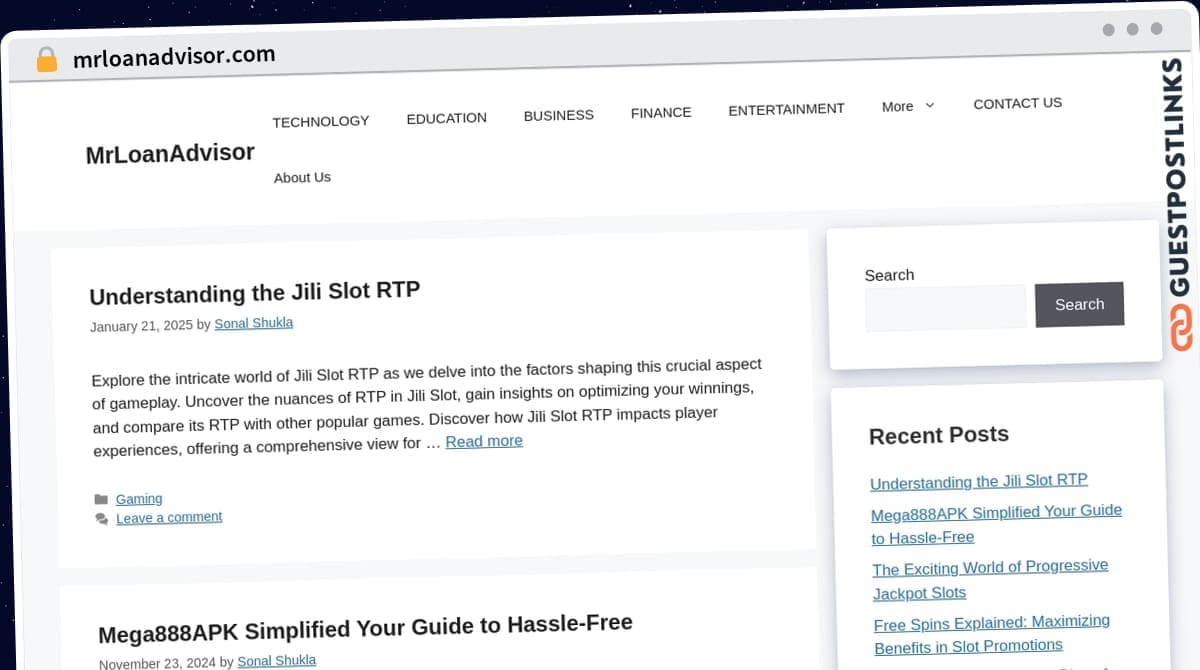 Publish Guest Post on mrloanadvisor.com