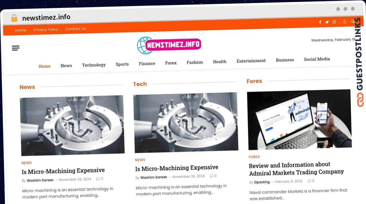 Publish Guest Post on newstimez.info