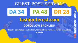 Buy Guest Post on fashionterest.com