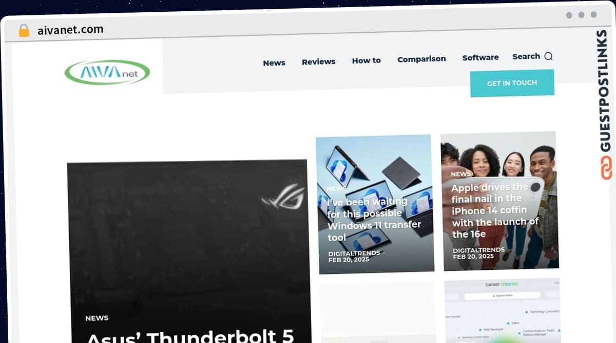 Publish Guest Post on aivanet.com