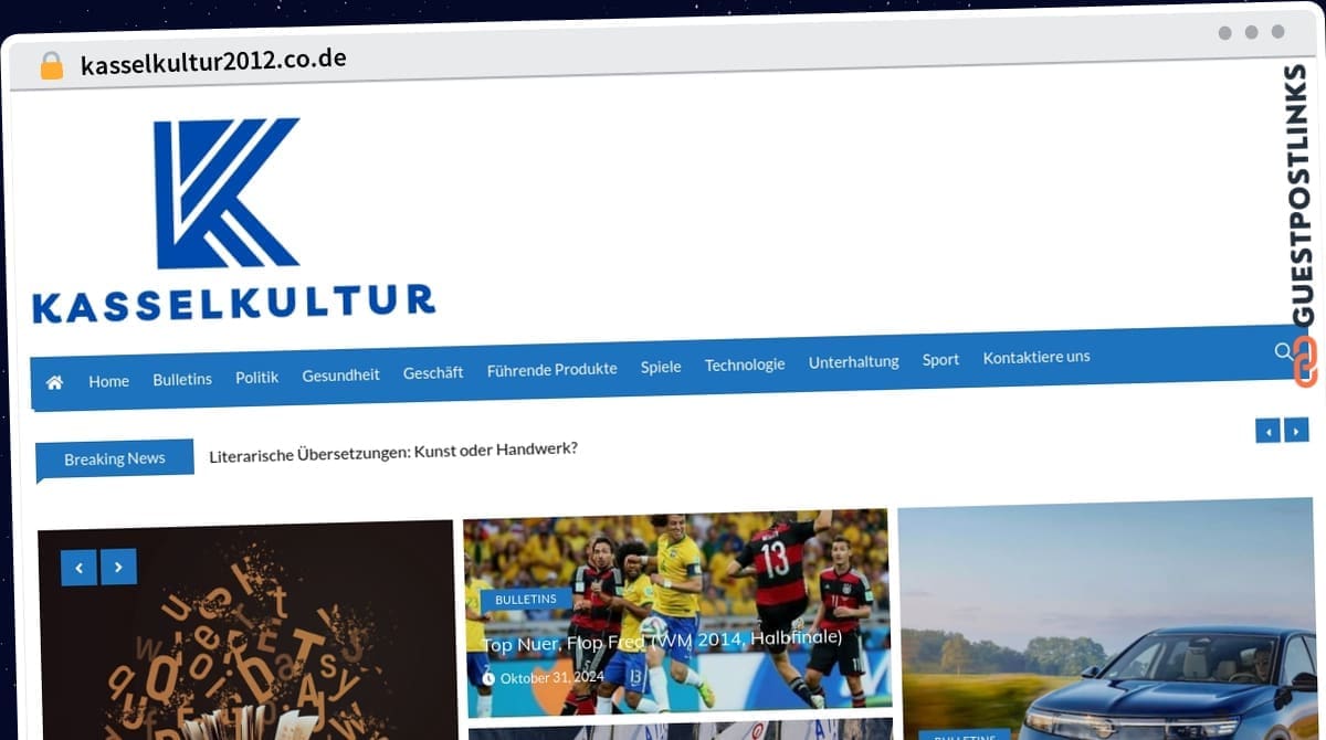 Publish Guest Post on kasselkultur2012.co.de
