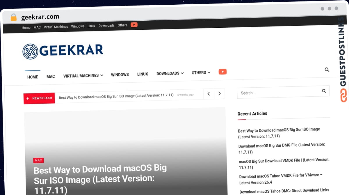 Publish Guest Post on geekrar.com