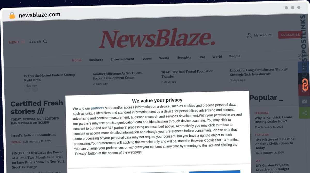 Publish Guest Post on newsblaze.com