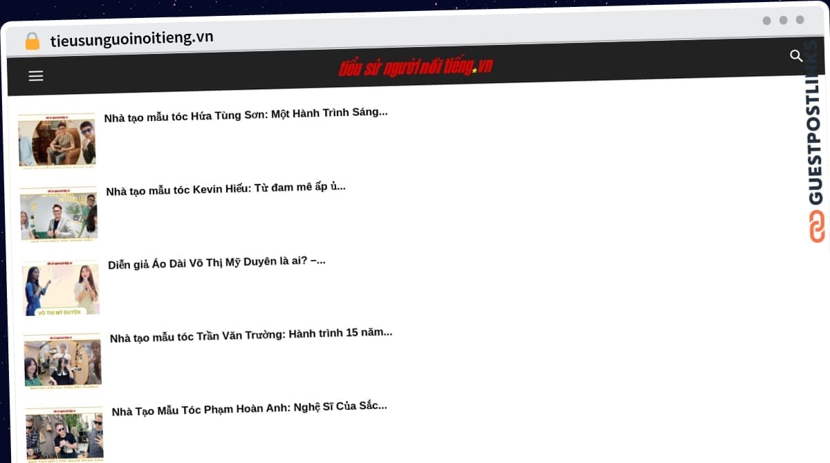 Publish Guest Post on tieusunguoinoitieng.vn