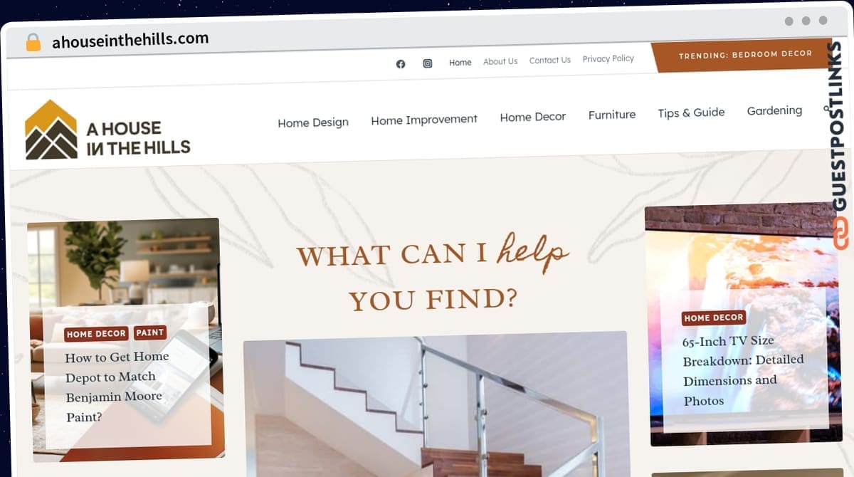 Publish Guest Post on ahouseinthehills.com