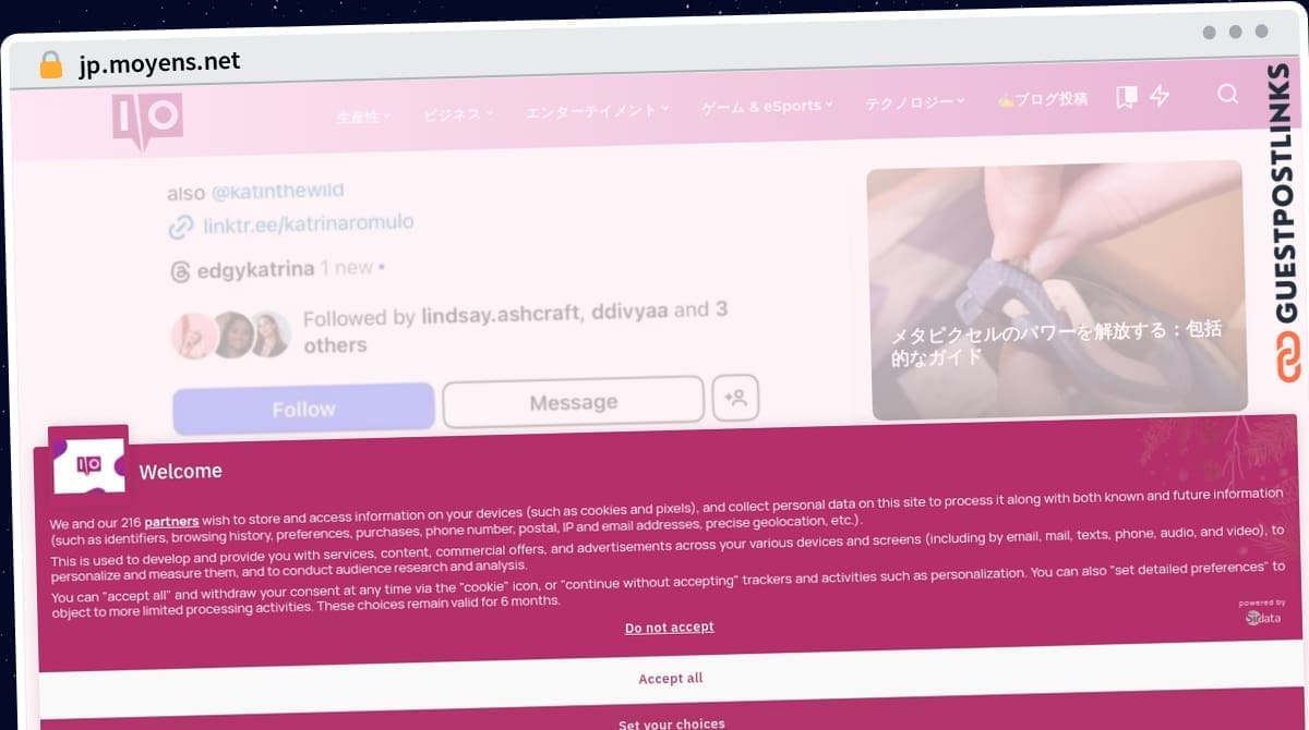 Publish Guest Post on jp.moyens.net