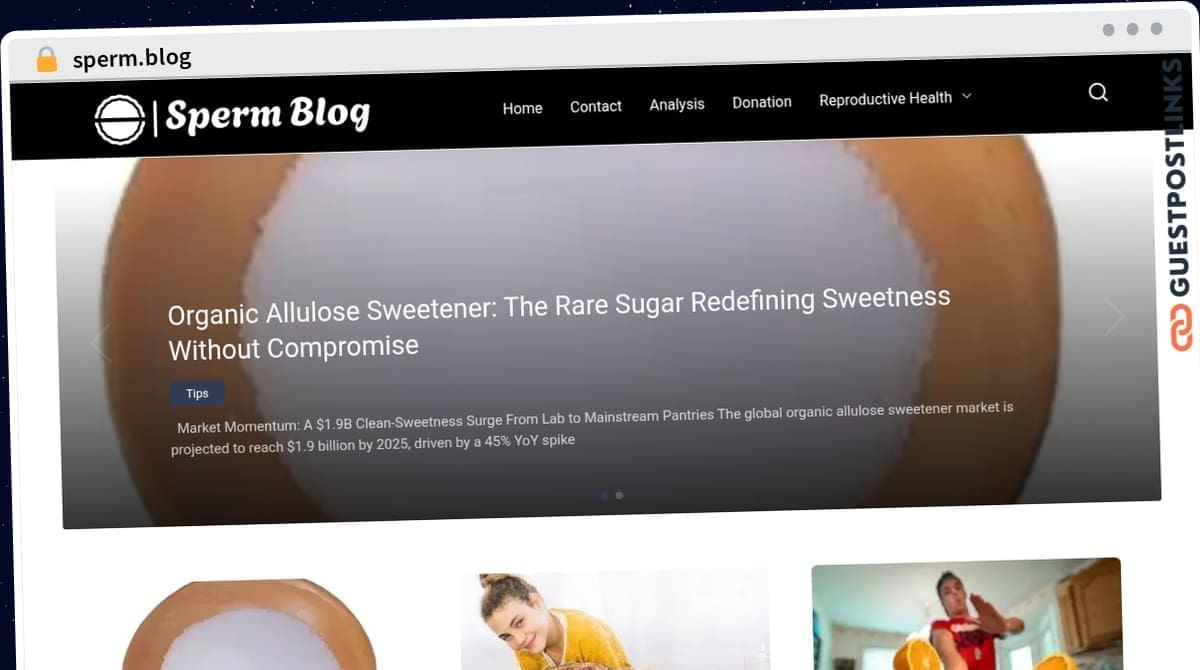 Publish Guest Post on sperm.blog