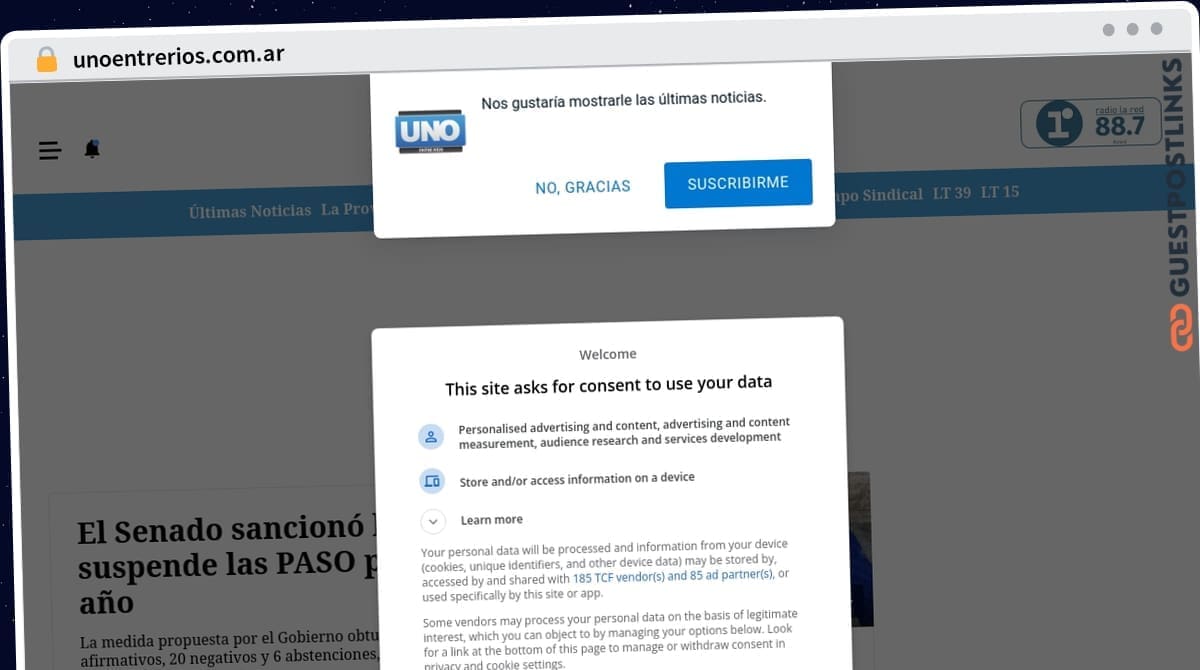 Publish Guest Post on unoentrerios.com.ar