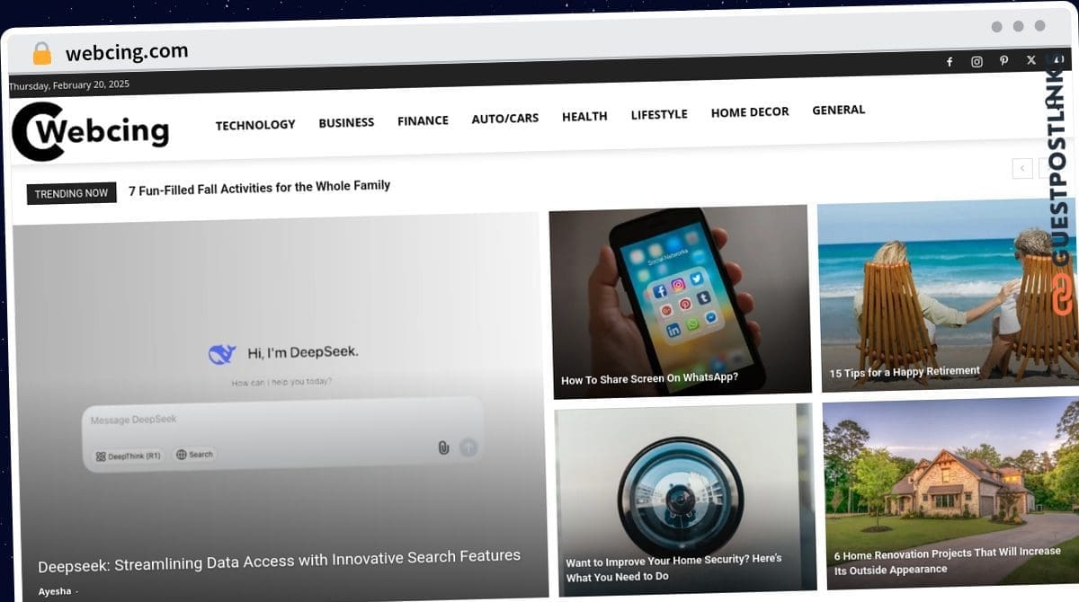 Publish Guest Post on webcing.com