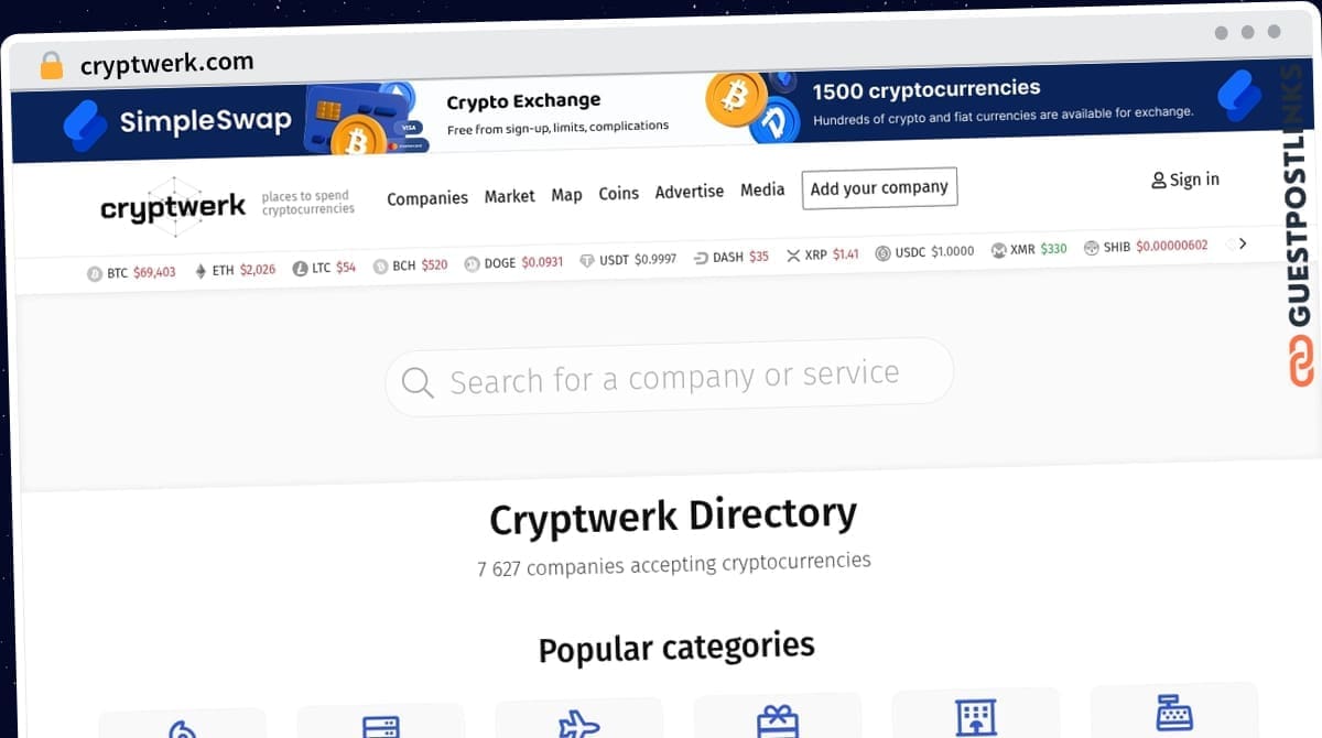 Publish Guest Post on cryptwerk.com