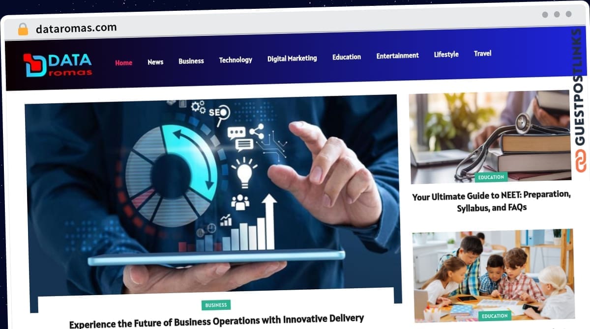 Publish Guest Post on dataromas.com