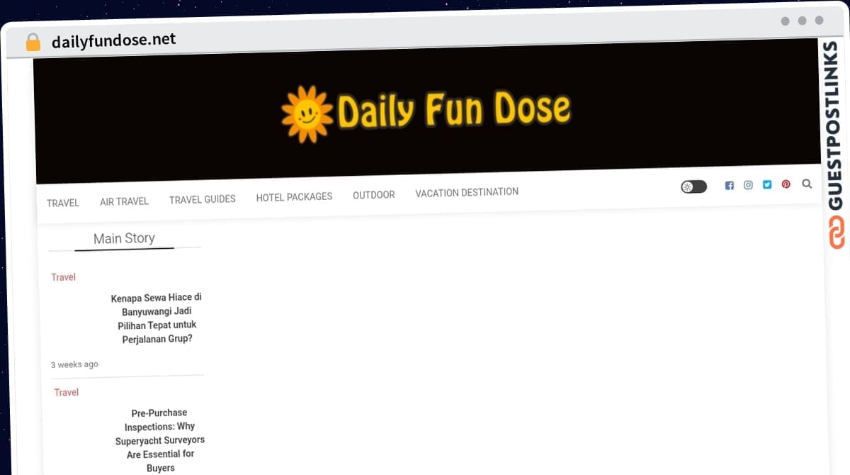 Publish Guest Post on dailyfundose.net