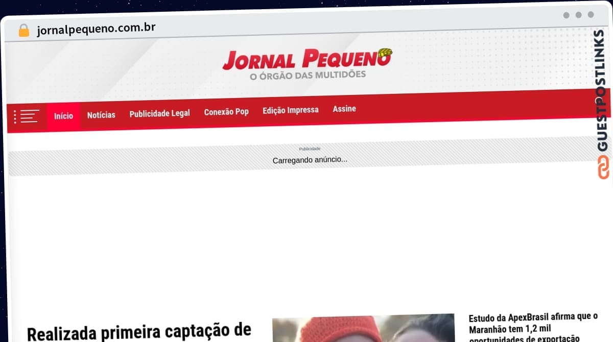 Publish Guest Post on jornalpequeno.com.br
