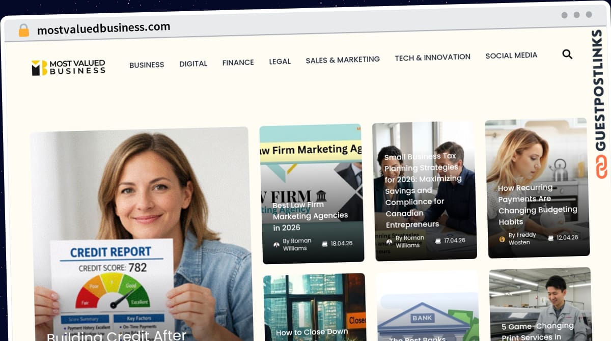 Publish Guest Post on mostvaluedbusiness.com