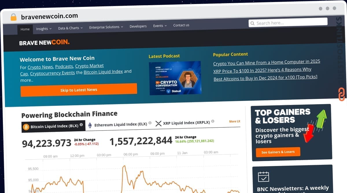 Publish Guest Post on bravenewcoin.com