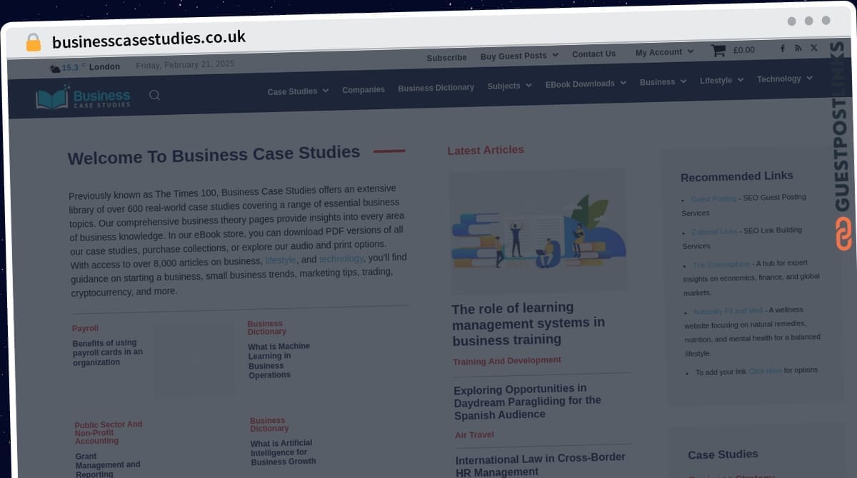 Publish Guest Post on businesscasestudies.co.uk