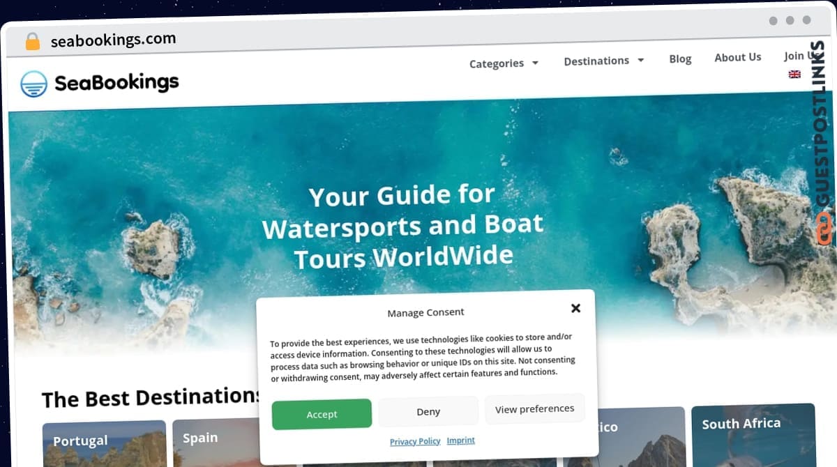 Publish Guest Post on seabookings.com