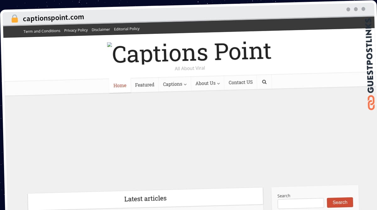 Publish Guest Post on captionspoint.com