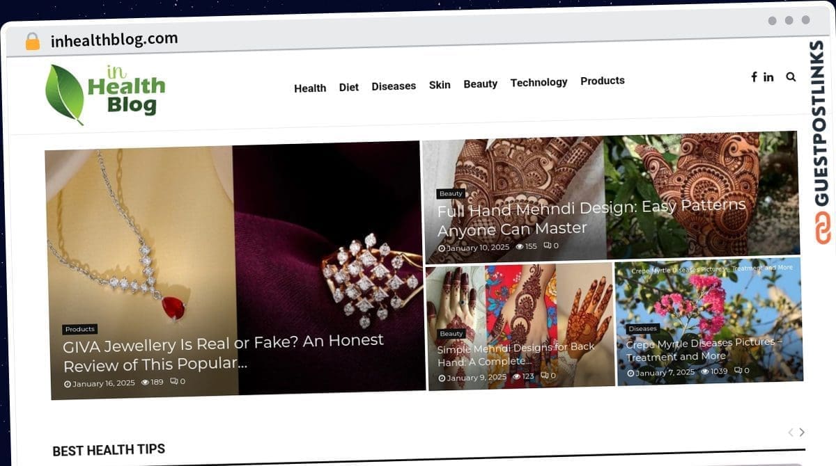 Publish Guest Post on inhealthblog.com