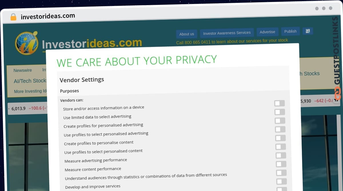 Publish Guest Post on investorideas.com