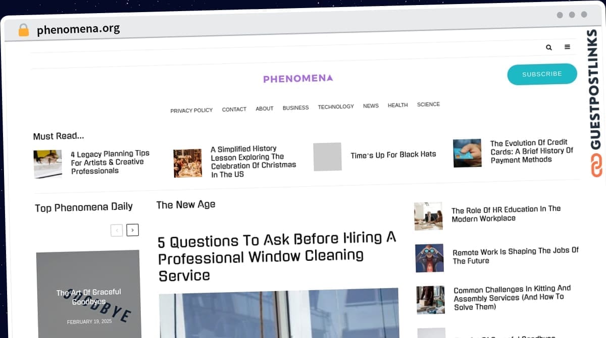 Publish Guest Post on phenomena.org