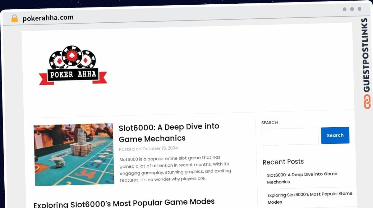 Publish Guest Post on pokerahha.com