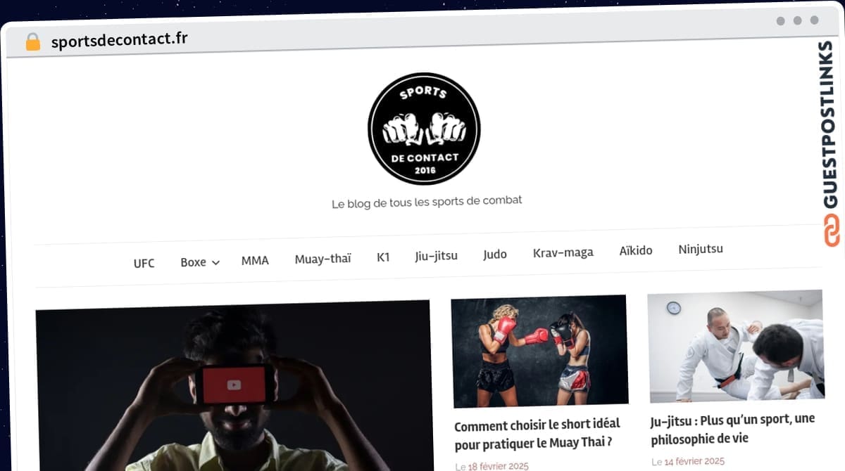 Publish Guest Post on sportsdecontact.fr