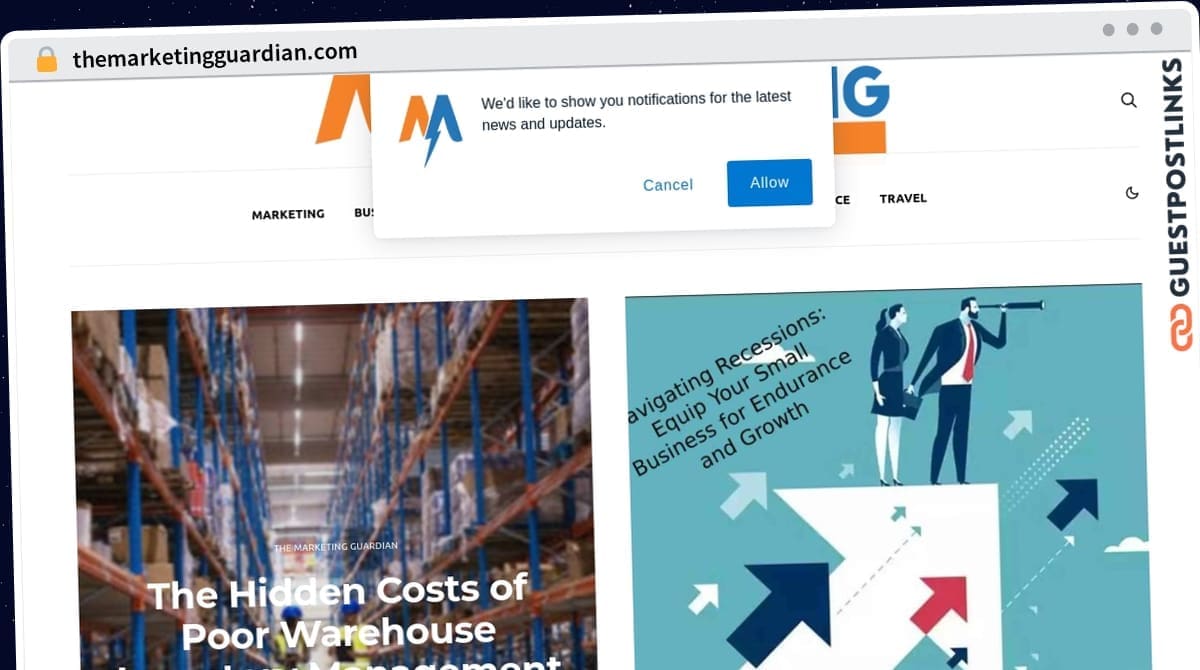 Publish Guest Post on themarketingguardian.com