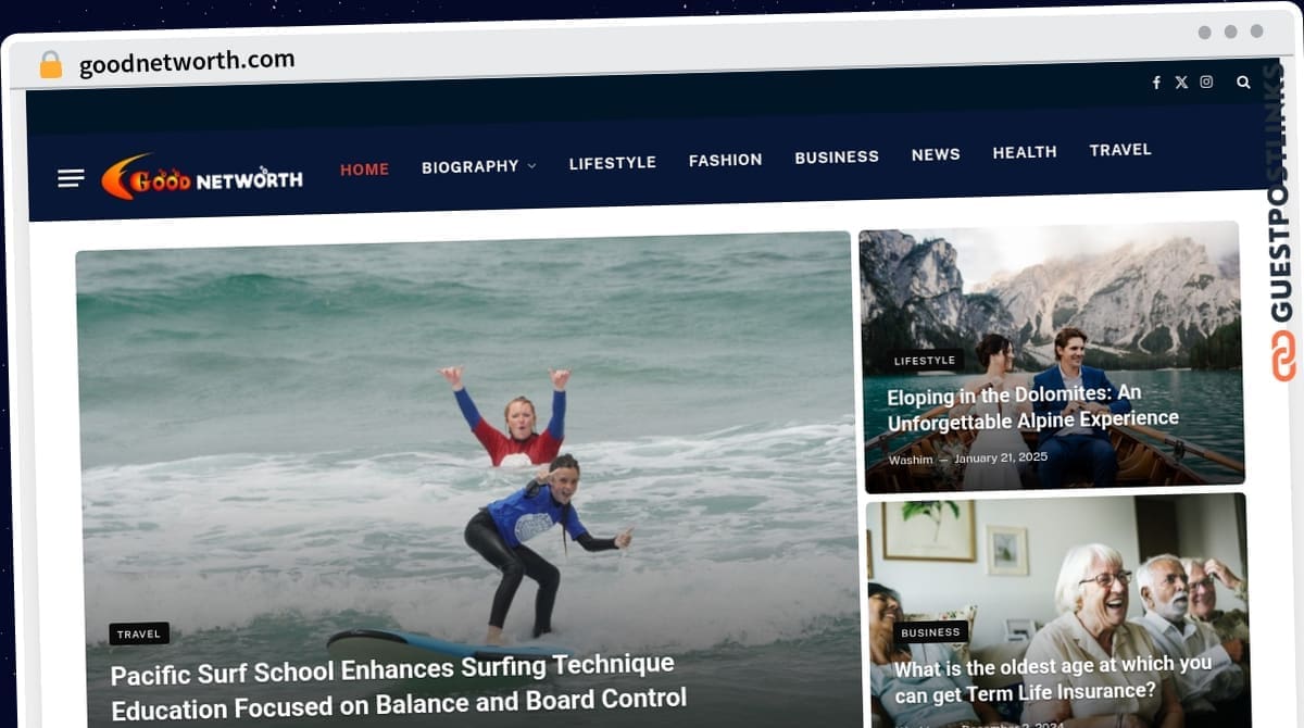 Publish Guest Post on goodnetworth.com
