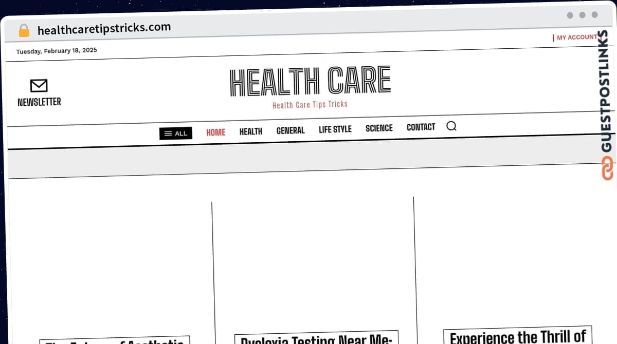 Publish Guest Post on healthcaretipstricks.com