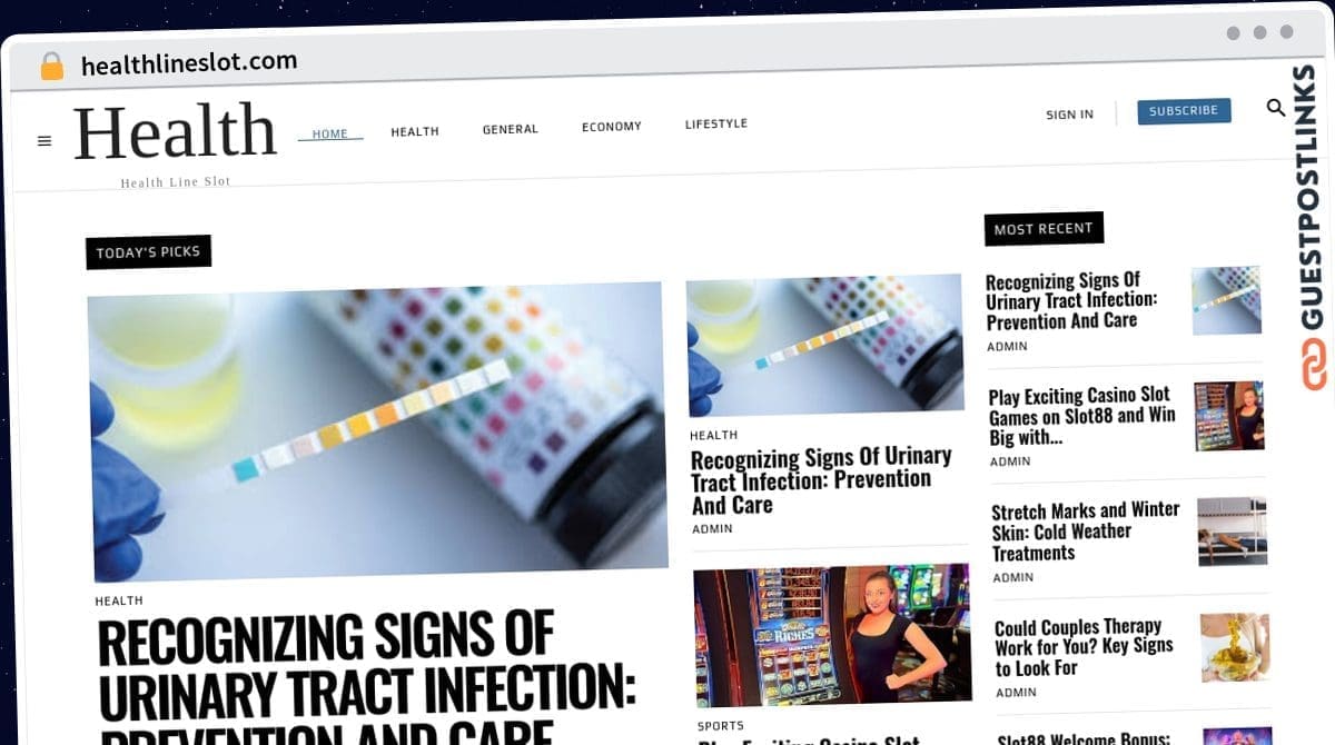 Publish Guest Post on healthlineslot.com