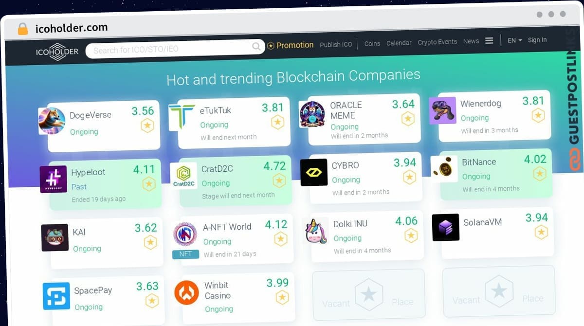 Publish Guest Post on icoholder.com