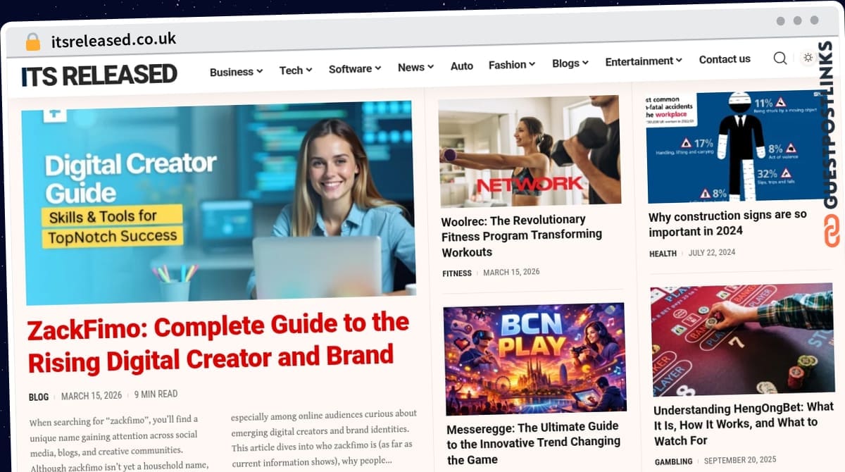Publish Guest Post on itsreleased.co.uk