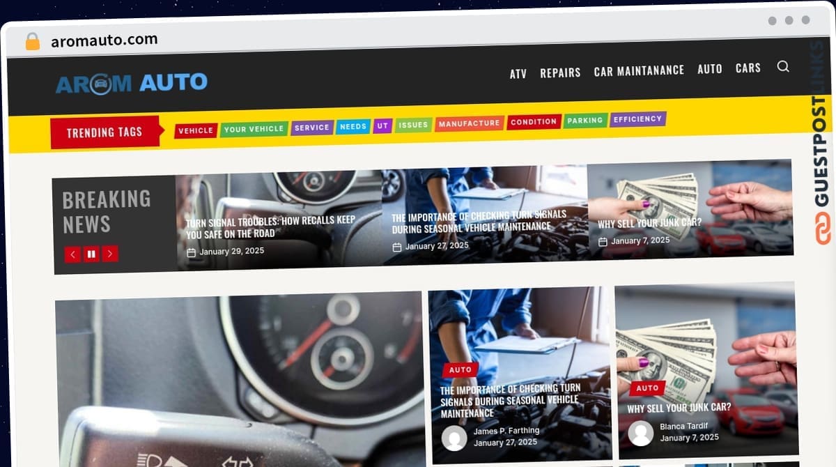 Publish Guest Post on aromauto.com