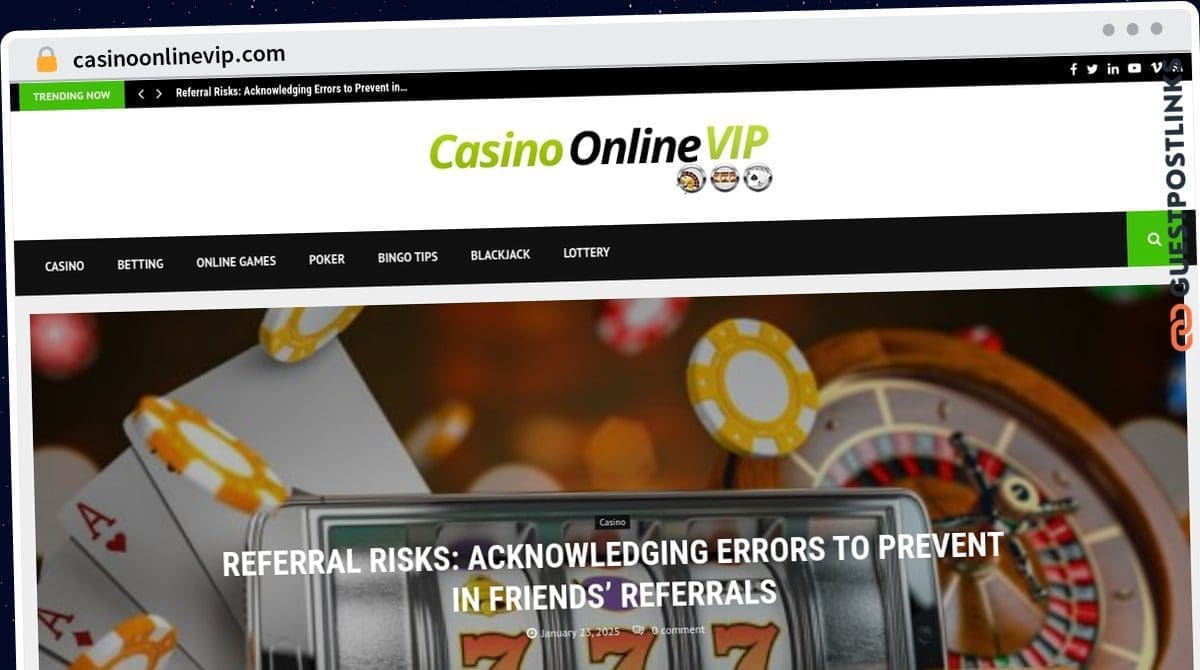 Publish Guest Post on casinoonlinevip.com