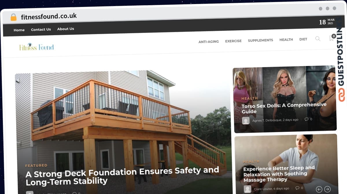 Publish Guest Post on fitnessfound.co.uk