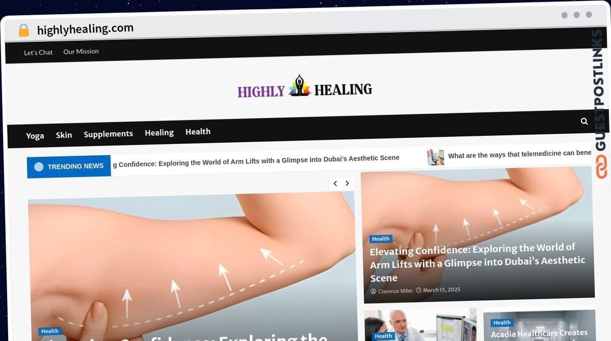 Publish Guest Post on highlyhealing.com