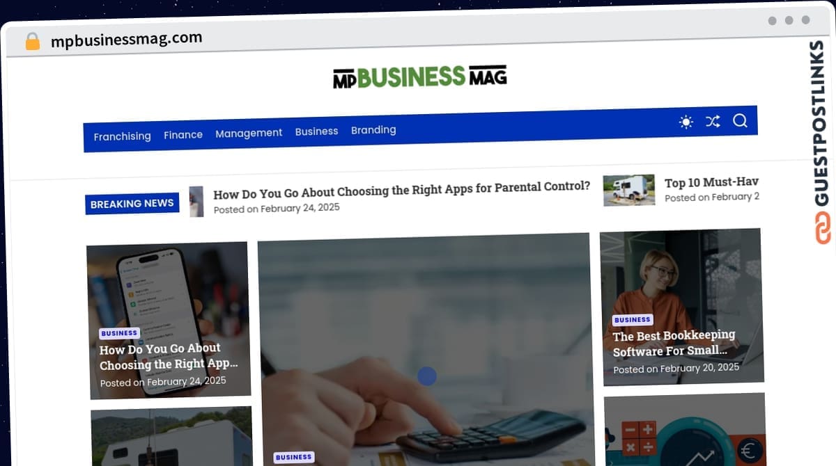 Publish Guest Post on mpbusinessmag.com