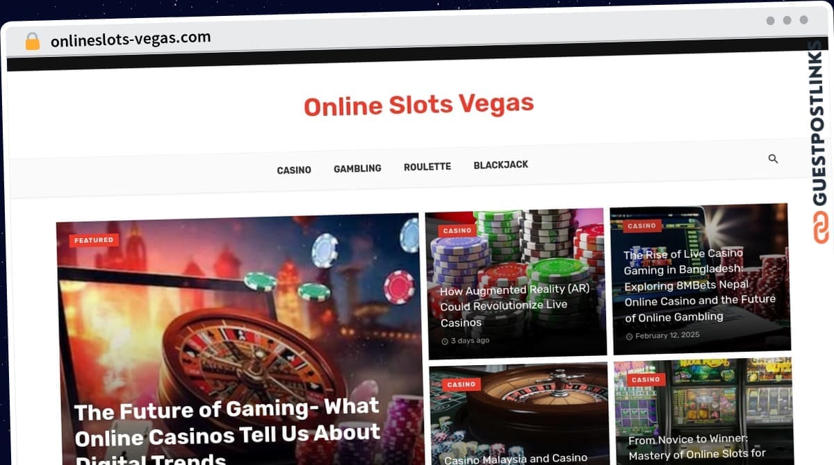 Publish Guest Post on onlineslots-vegas.com