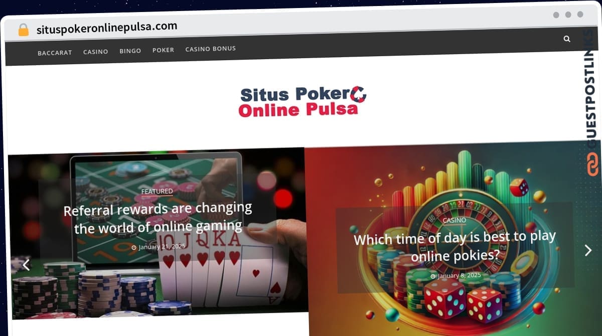 Publish Guest Post on situspokeronlinepulsa.com