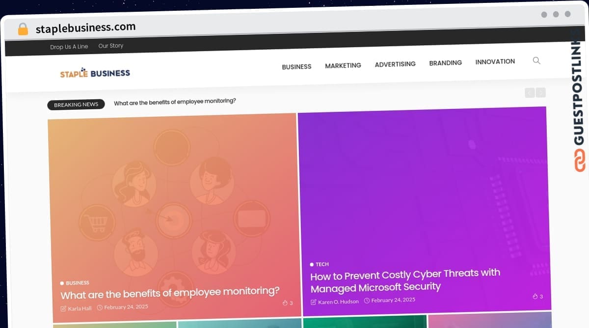 Publish Guest Post on staplebusiness.com