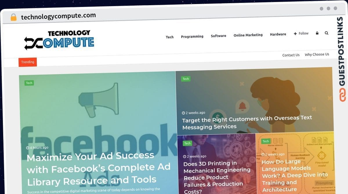 Publish Guest Post on technologycompute.com
